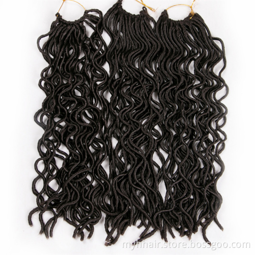Faux Locs Body Wave curly 20 Inch 85 g/pack,24 strands/pack Synthetic Braiding Hair extensions Crochet Braid hair